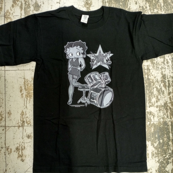 Betty Boop "I'm with the band" shirt - Picture 1 of 2